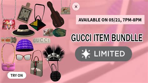 limited gucci bag roblox|Gucci collection Roblox.